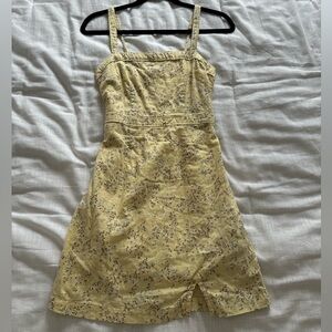 Abercrombie & Fitch Yellow Floral Mini Dress size S